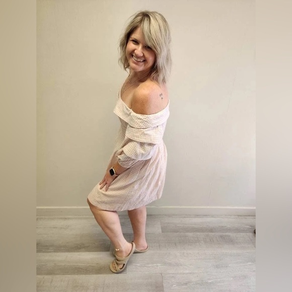 CHRISELLE x J.O.A. Premium Tiered Sleeve Dress - New - Size XL - Picture 4 of 6